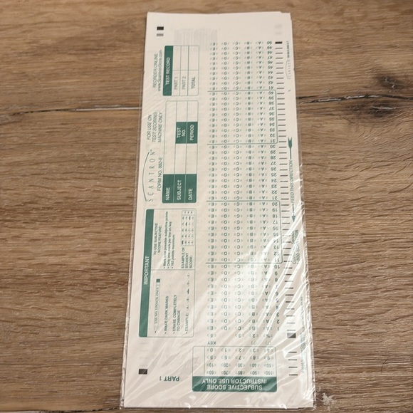 Scantron Sheets - Picture 2 of 2